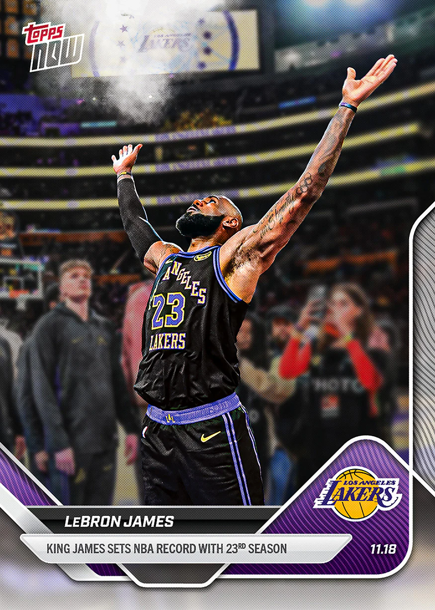 2025-26 NBA Topps NOW #58 LeBron James