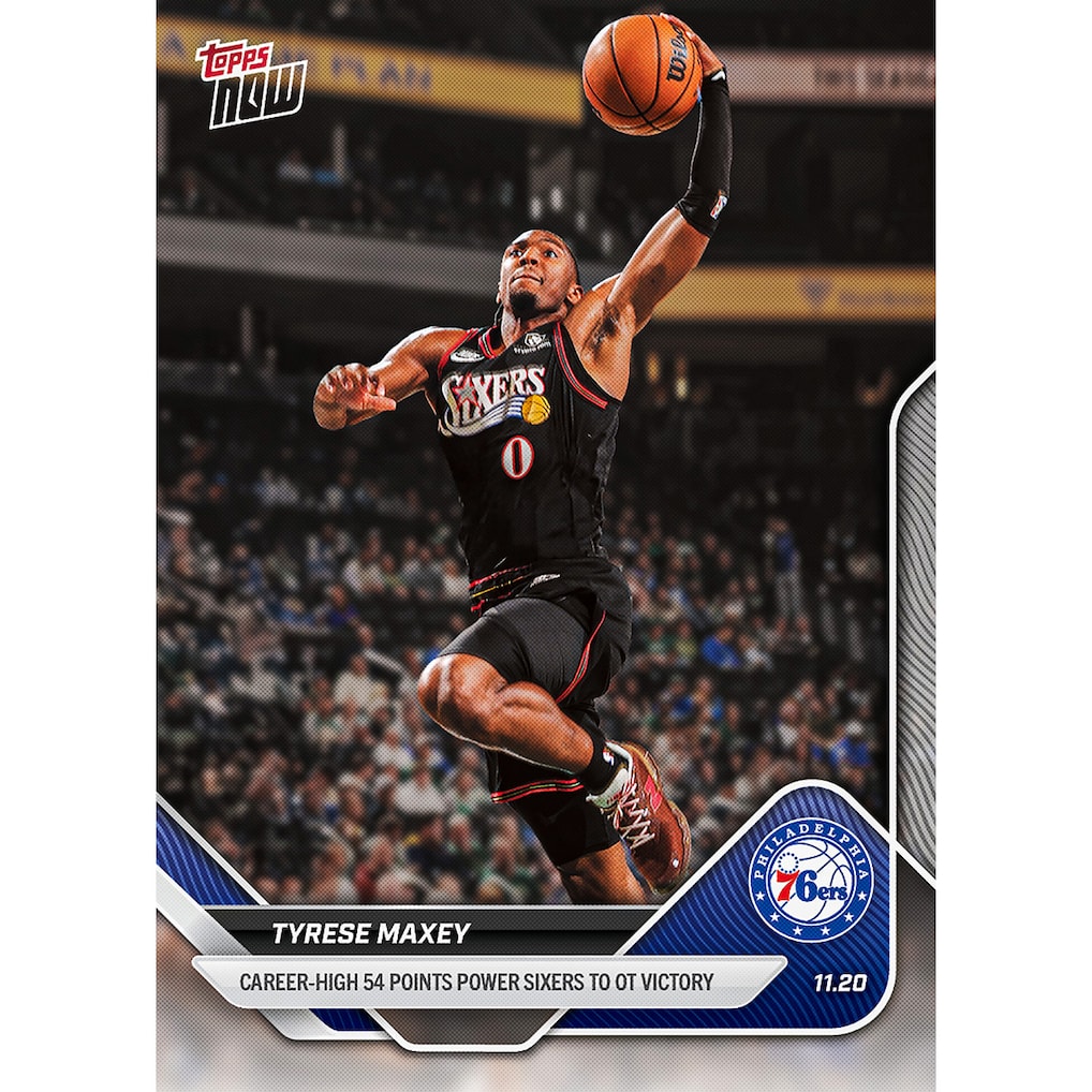 2025-26 NBA Topps NOW #59 Tyrese Maxey