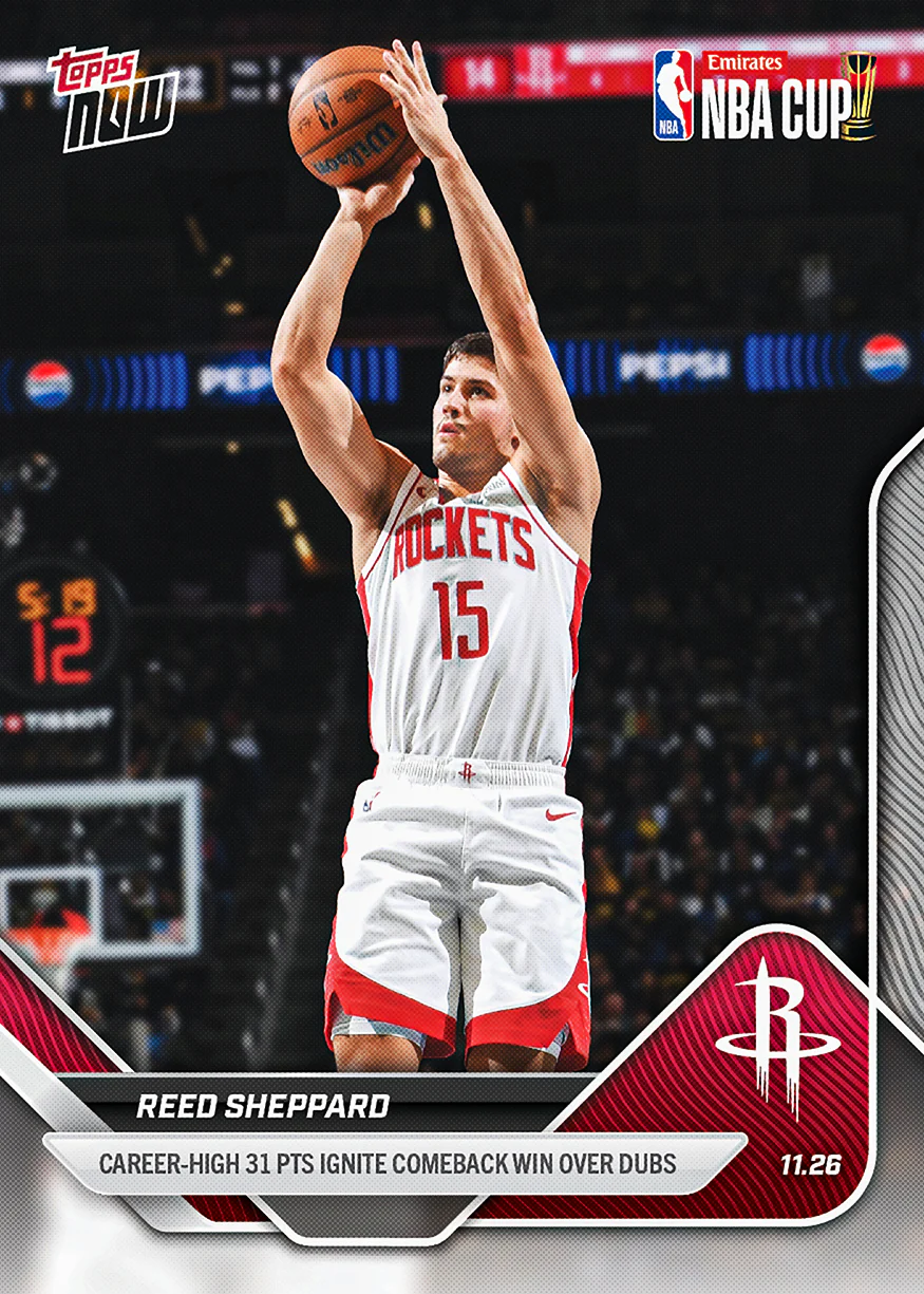 2025-26 NBA Topps NOW #65 Reed Sheppard