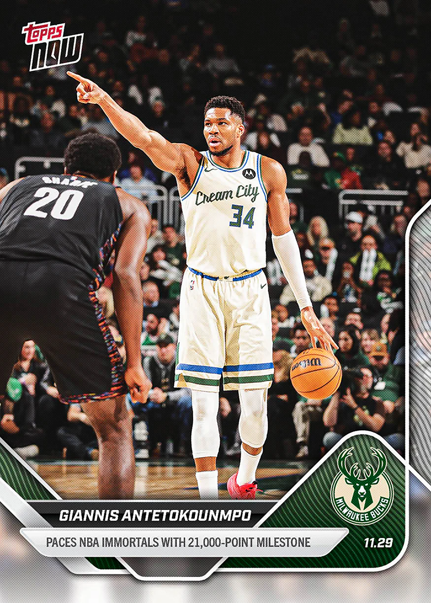 2025-26 NBA Topps NOW #66 Giannis Antetokounmpo