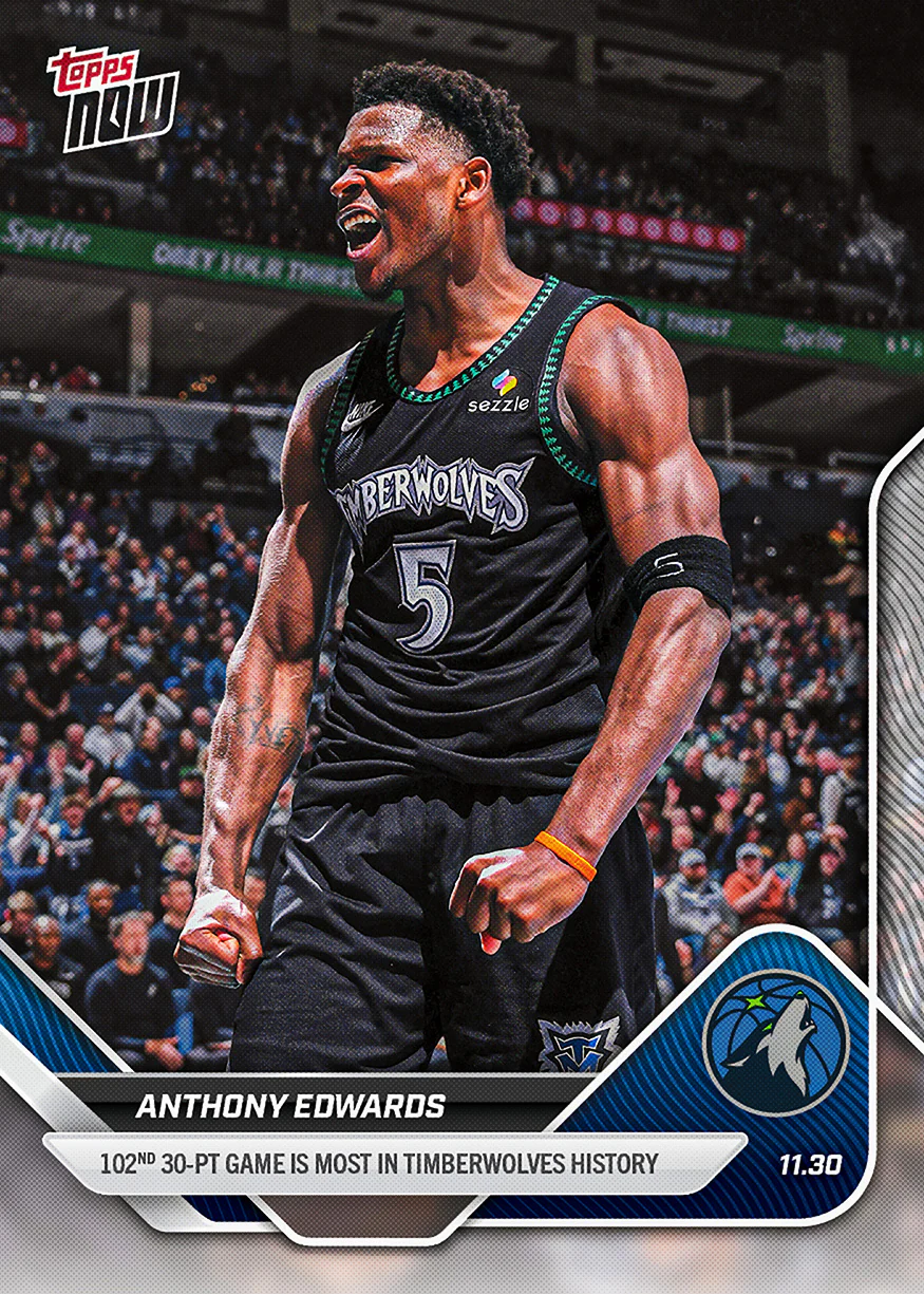 2025-26 NBA Topps NOW #70 Anthony Edwards