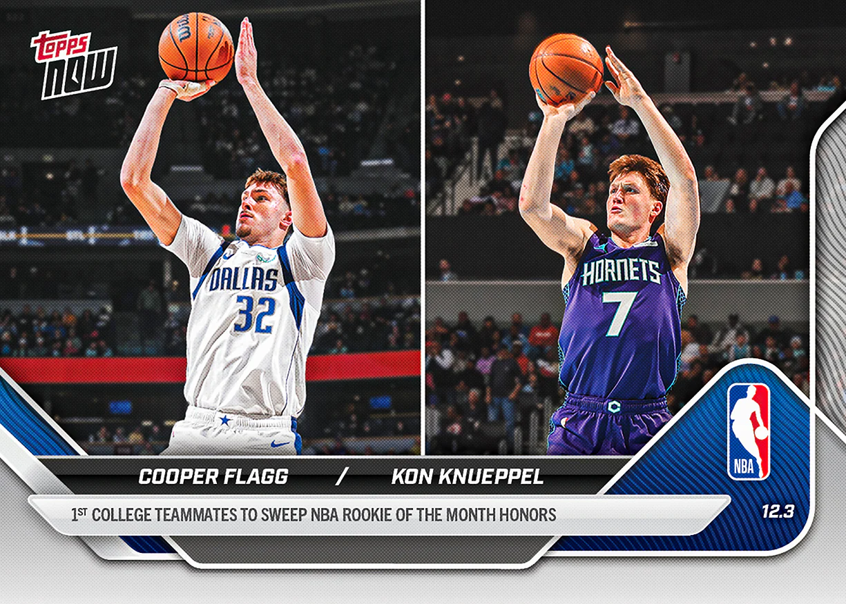 2025-26 NBA Topps NOW #73 Cooper Flagg / Kon Knueppel