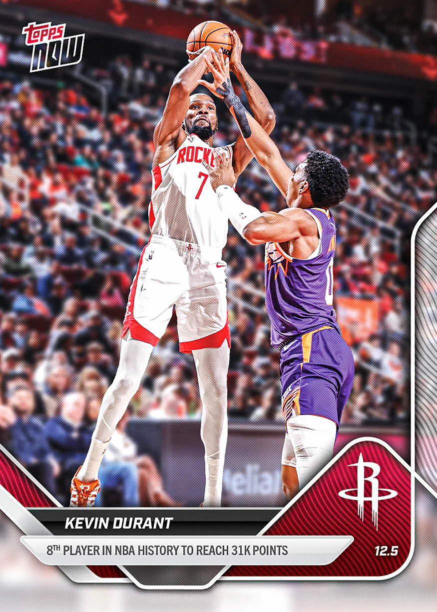 2025-26 NBA Topps NOW #75 Kevin Durant