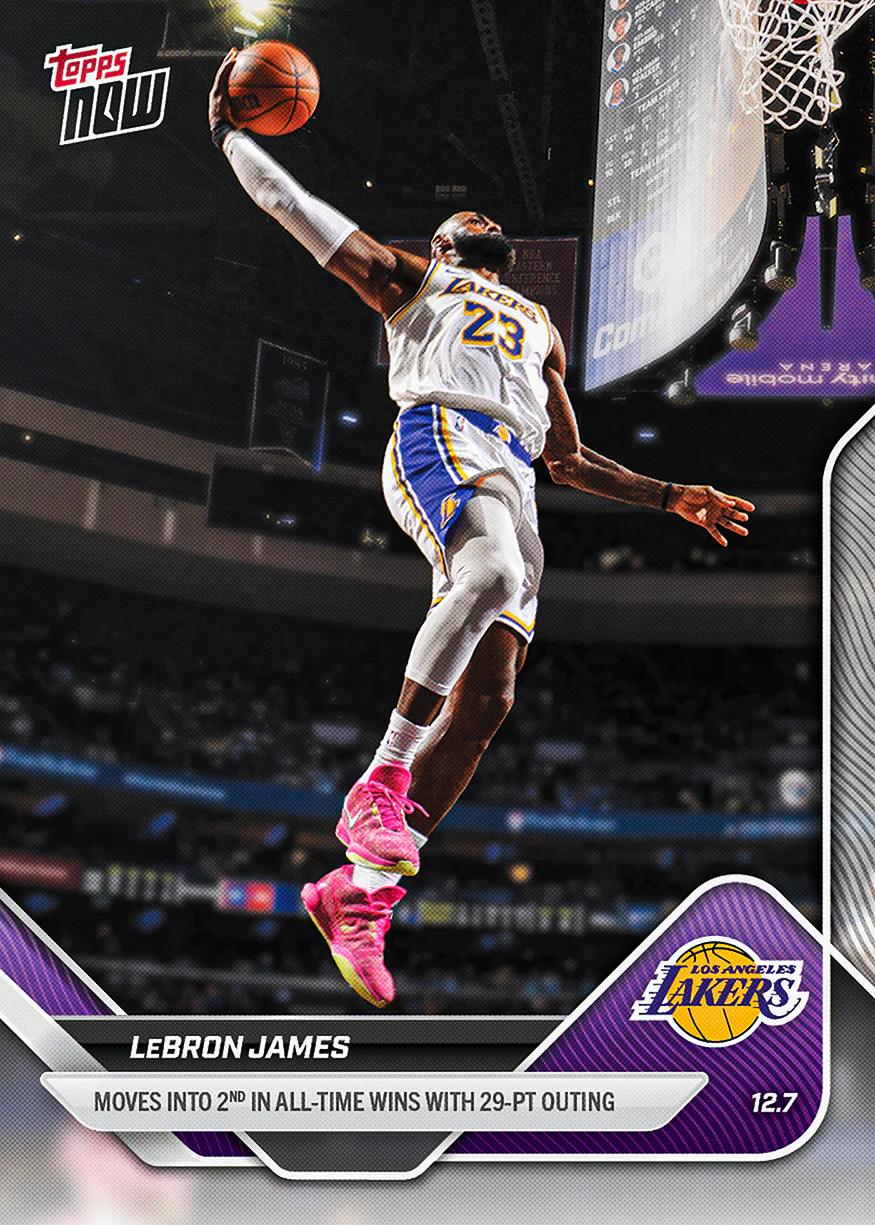 2025-26 NBA Topps NOW #78 LeBron James