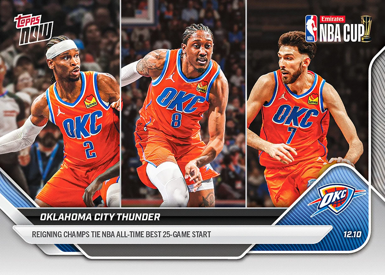 2025-26 NBA Topps NOW #81 Oklahoma City Thunder