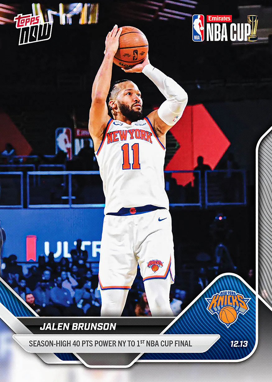 2025-26 NBA Topps NOW #82 Jalen Brunson