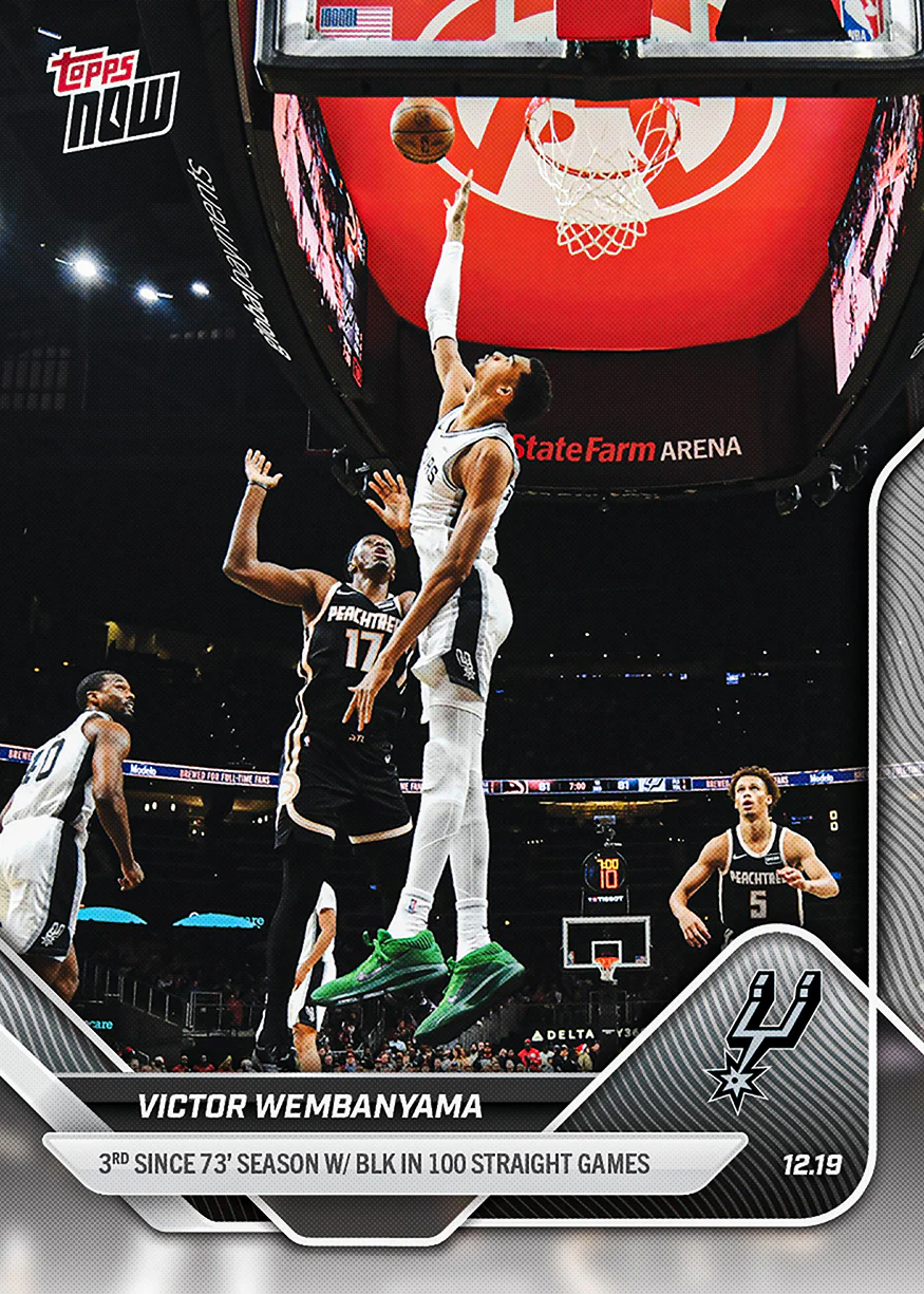 2025-26 NBA Topps NOW #92 Victor Wembanyama