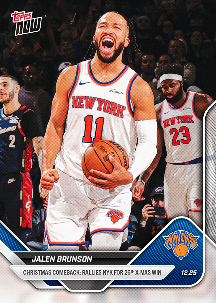 2025-26 NBA Topps NOW #99 Jalen Brunson