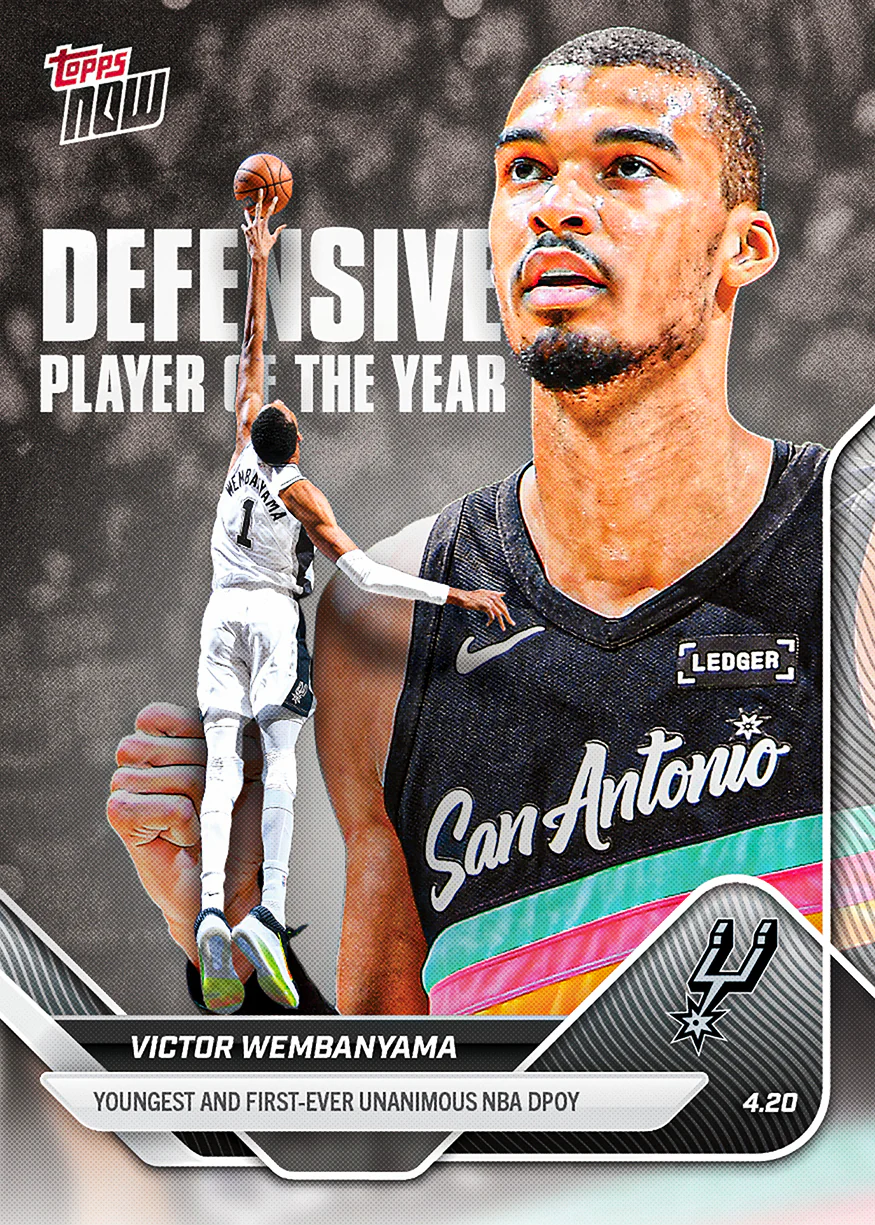2025-26 NBA Topps NOW #DPOY Victor Wembanyama