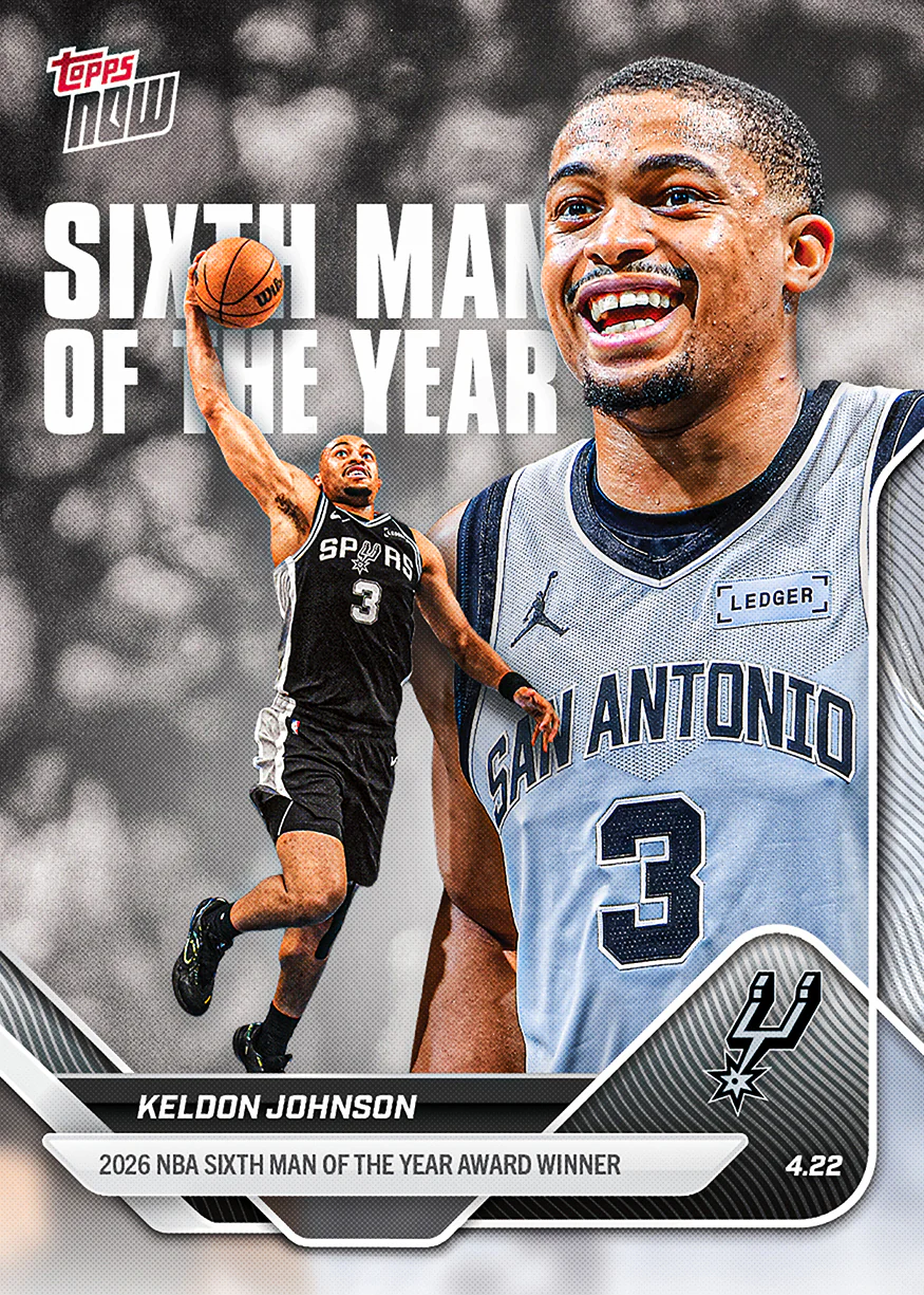 2025-26 NBA Topps NOW #6MOY Keldon Johnson