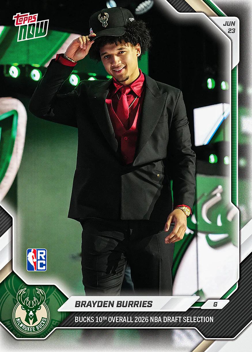 2025-26 NBA Topps NOW #BBUR Brayden Burries