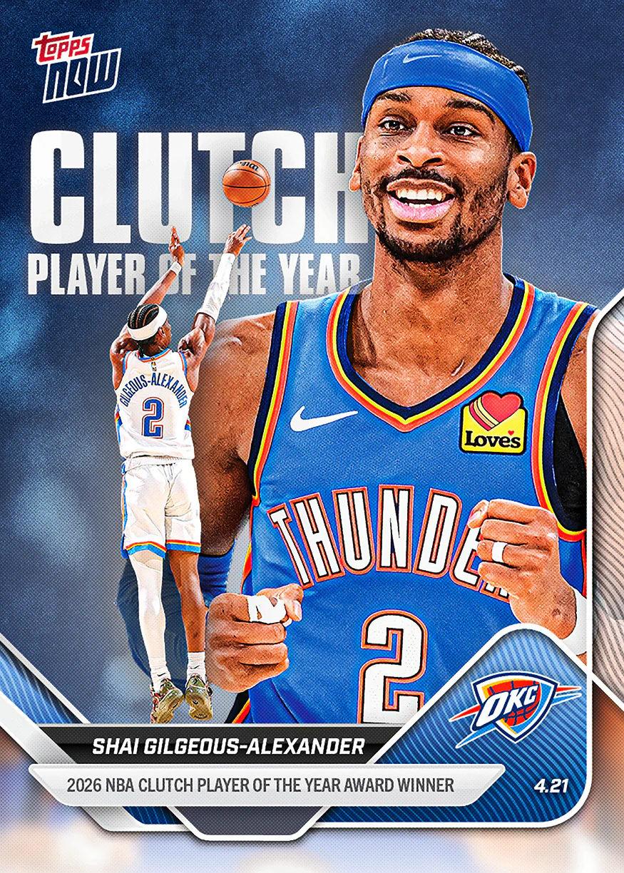 2025-26 NBA Topps NOW #CPOY Shai Gilgeous-Alexander