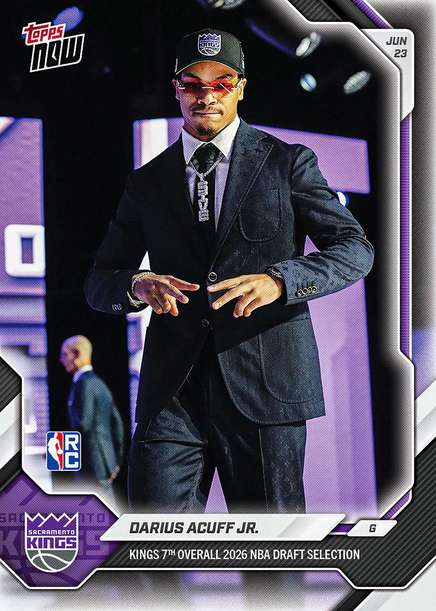 2025-26 NBA Topps NOW #DACU Darius Acuff Jr.