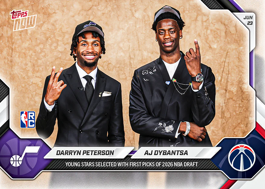 2025-26 NBA Topps NOW #DPAJ Darryn Peterson / AJ Dybantsa
