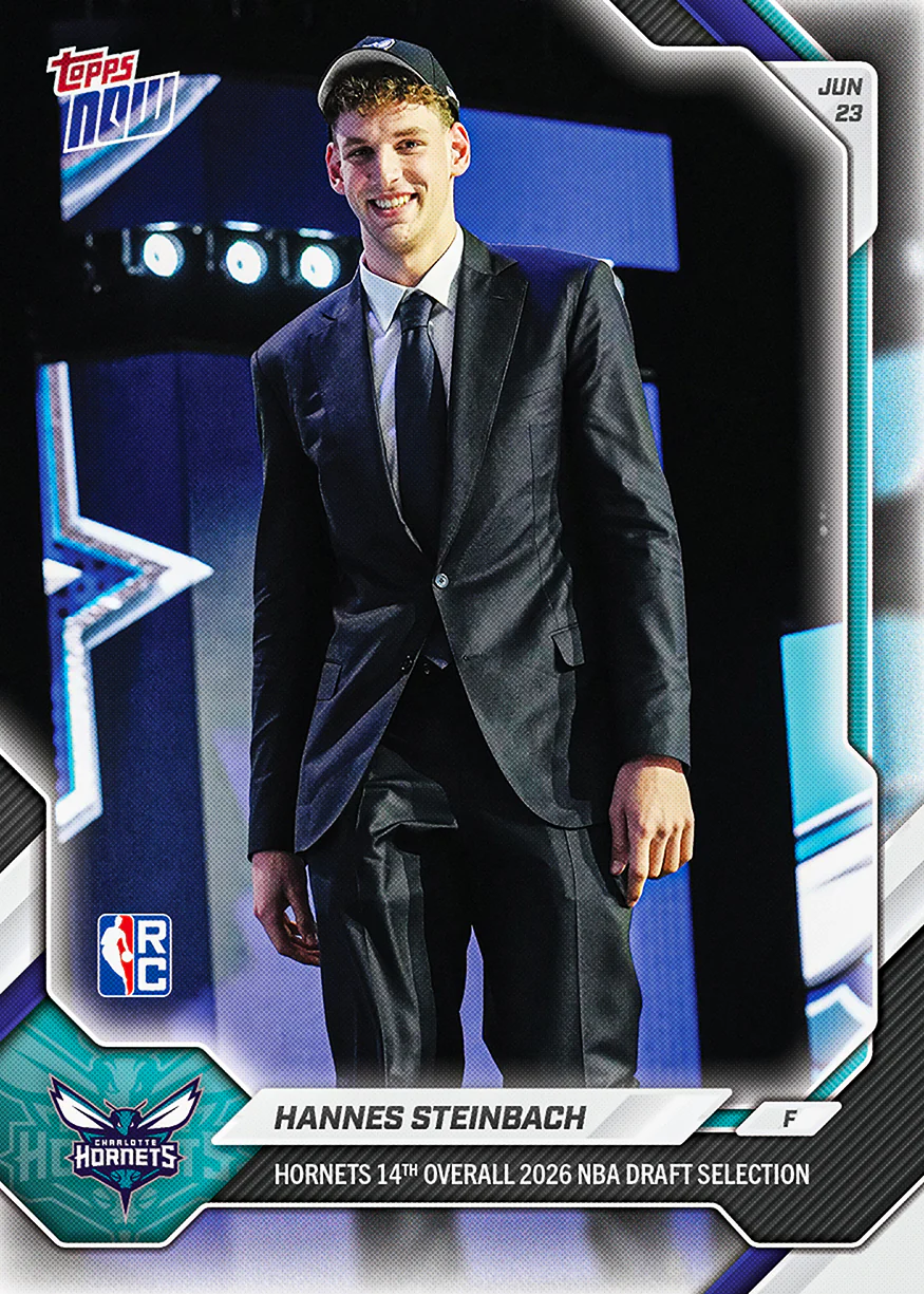2025-26 NBA Topps NOW #HSTE Hannes Steinbach