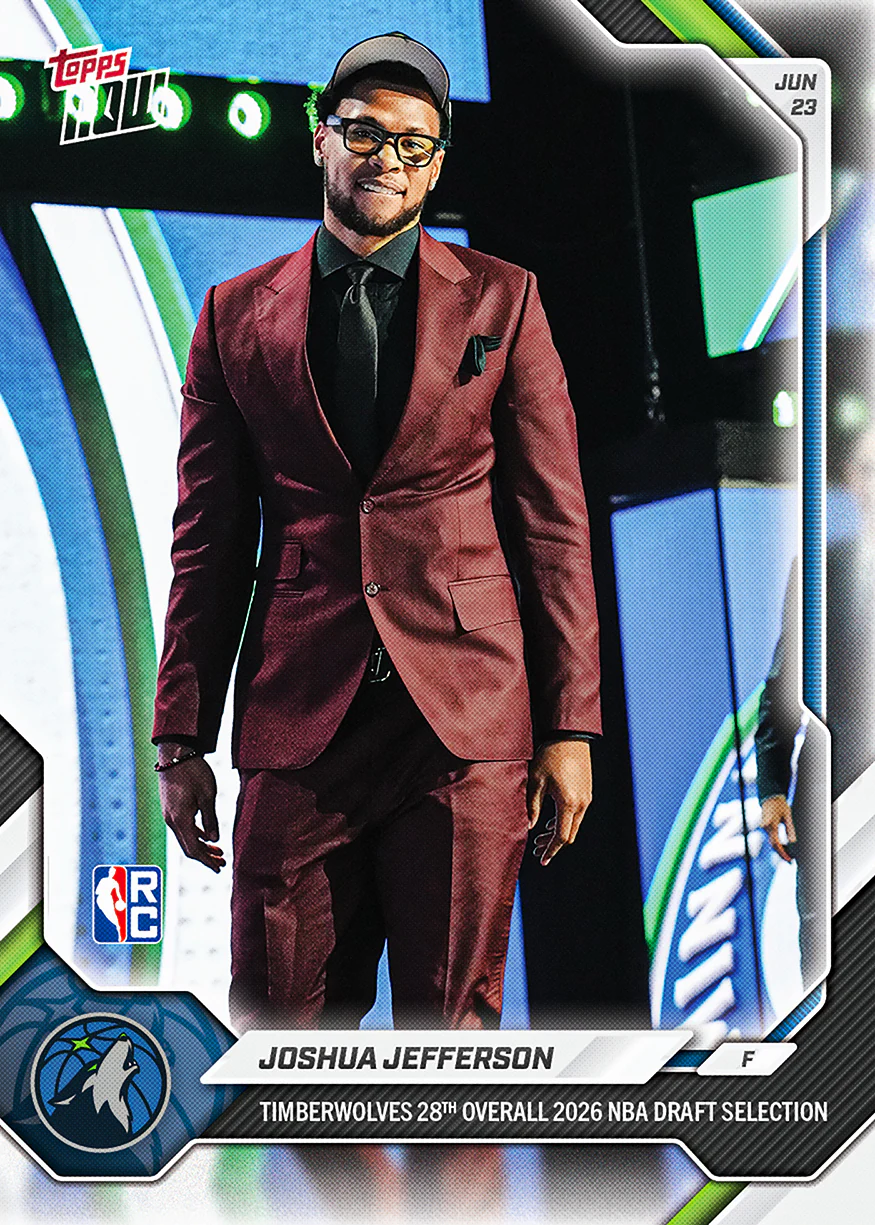 2025-26 NBA Topps NOW #JJEF Joshua Jefferson