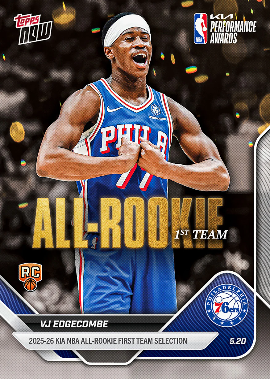 2025-26 NBA Topps NOW #AR03 VJ Edgecombe