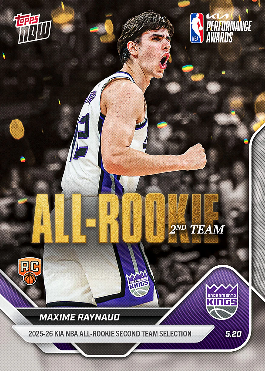 2025-26 NBA Topps NOW #AR06 Maxime Raynaud