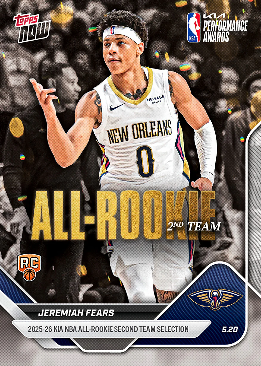 2025-26 NBA Topps NOW #AR09 Jeremiah Fears