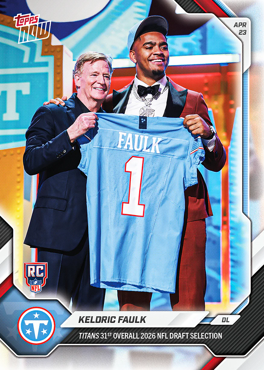 2026 NFL Topps NOW #31KFAU Keldric Faulk