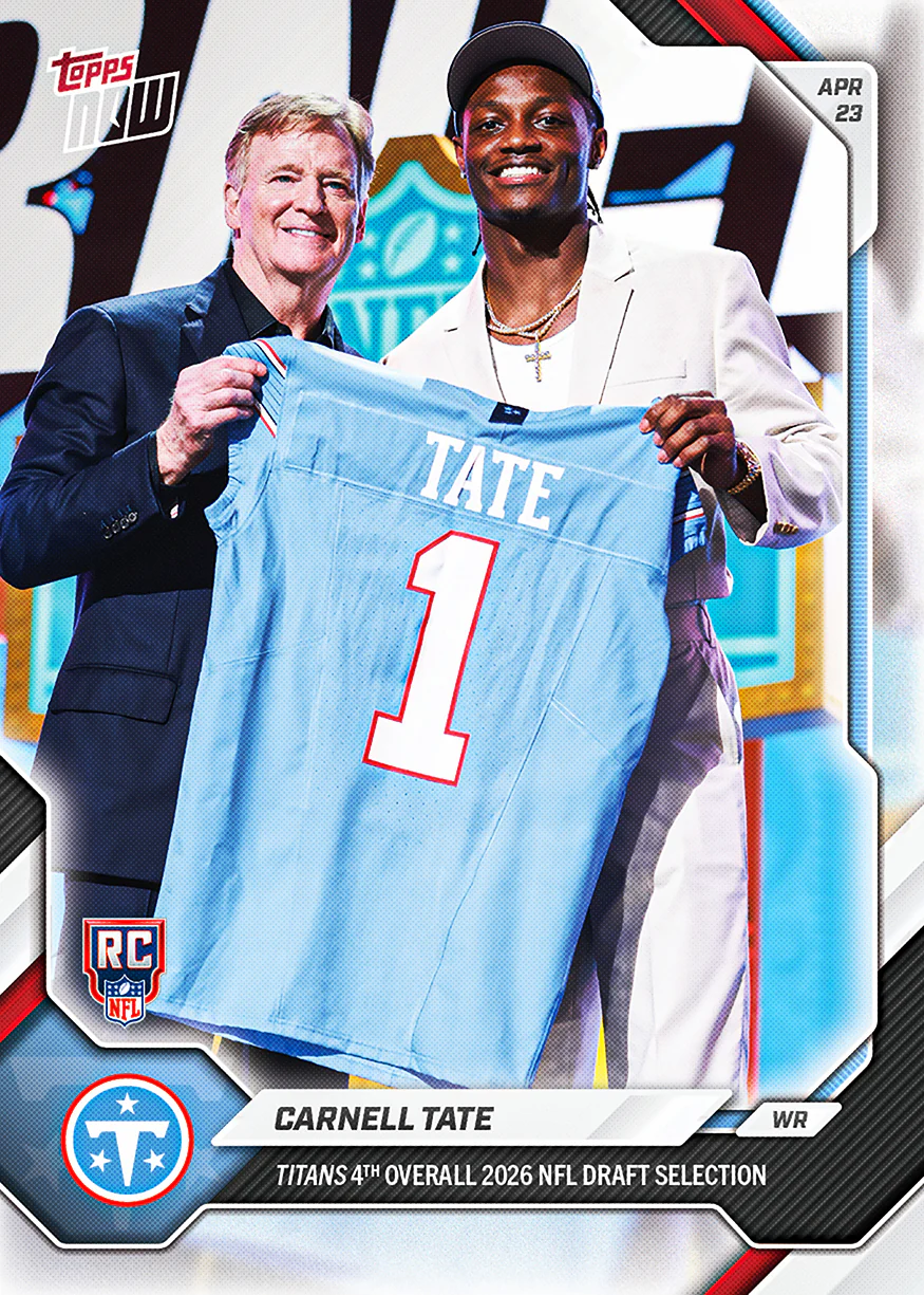 2026 NFL Topps NOW #4CTAT Carnell Tate