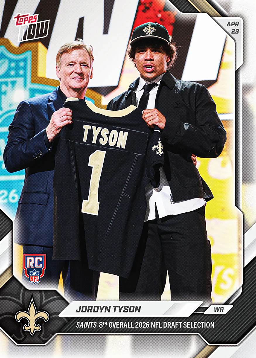 2026 NFL Topps NOW #8JTYS Jordyn Tyson