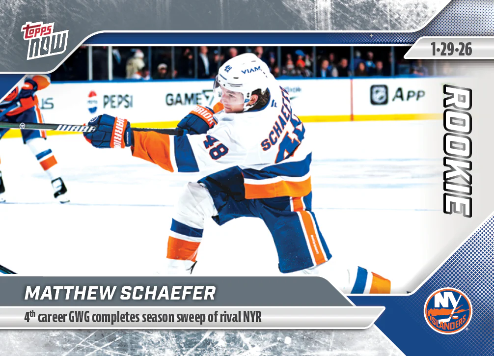 2025-26 NHL Topps NOW Stickers #100 Matthew Schaefer