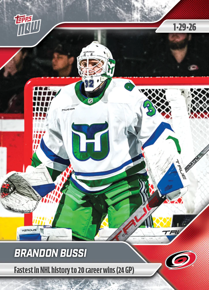 2025-26 NHL Topps NOW Stickers #101 Brandon Bussi