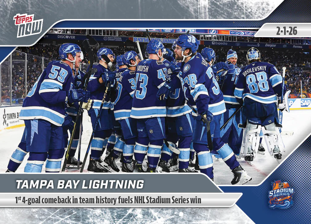 2025-26 NHL Topps NOW Stickers #103 Tampa Bay Lightning