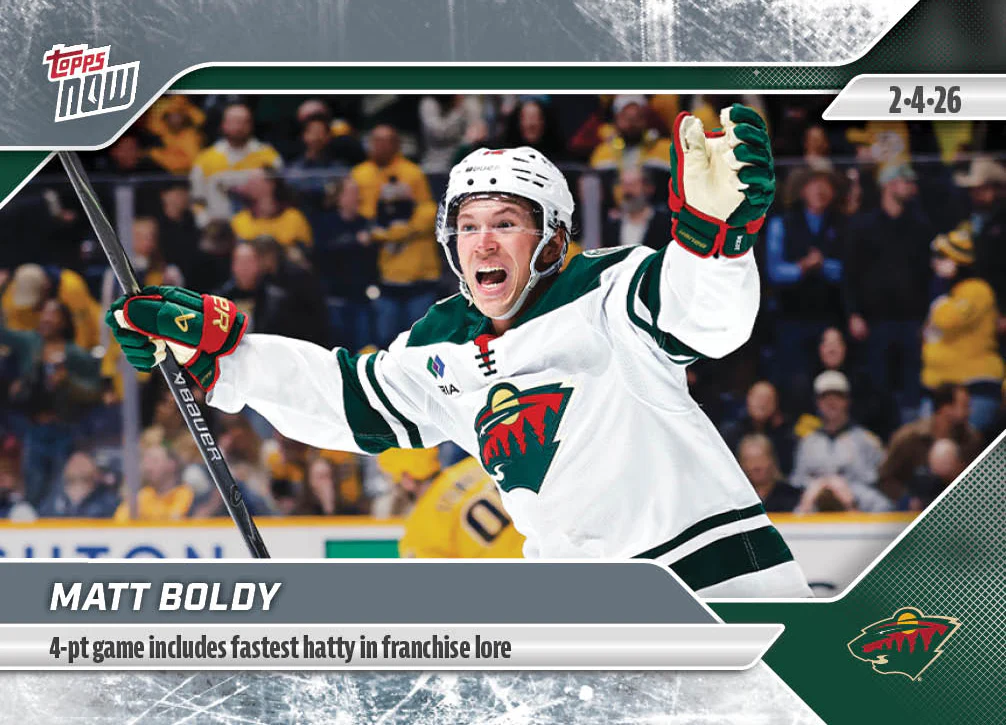 2025-26 NHL Topps NOW Stickers #107 Matt Boldy