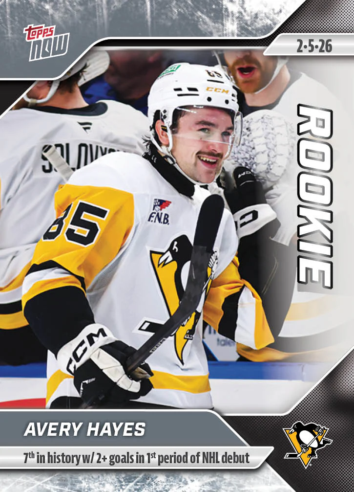 2025-26 NHL Topps NOW Stickers #108 Avery Hayes