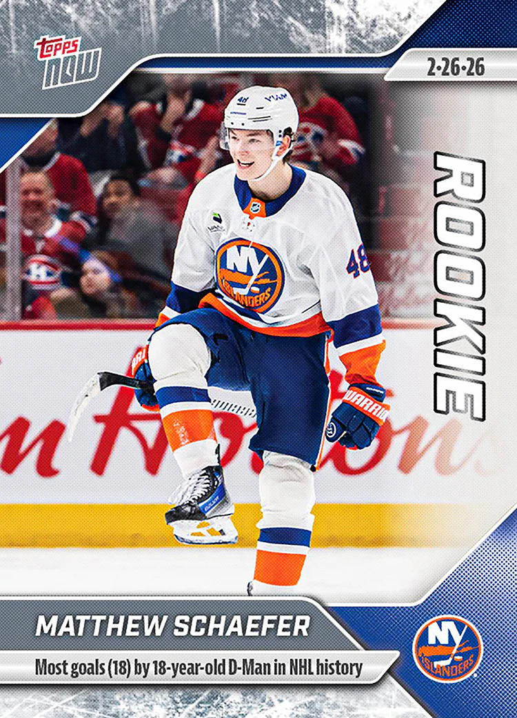 2025-26 NHL Topps NOW Stickers #110 Matthew Schaefer