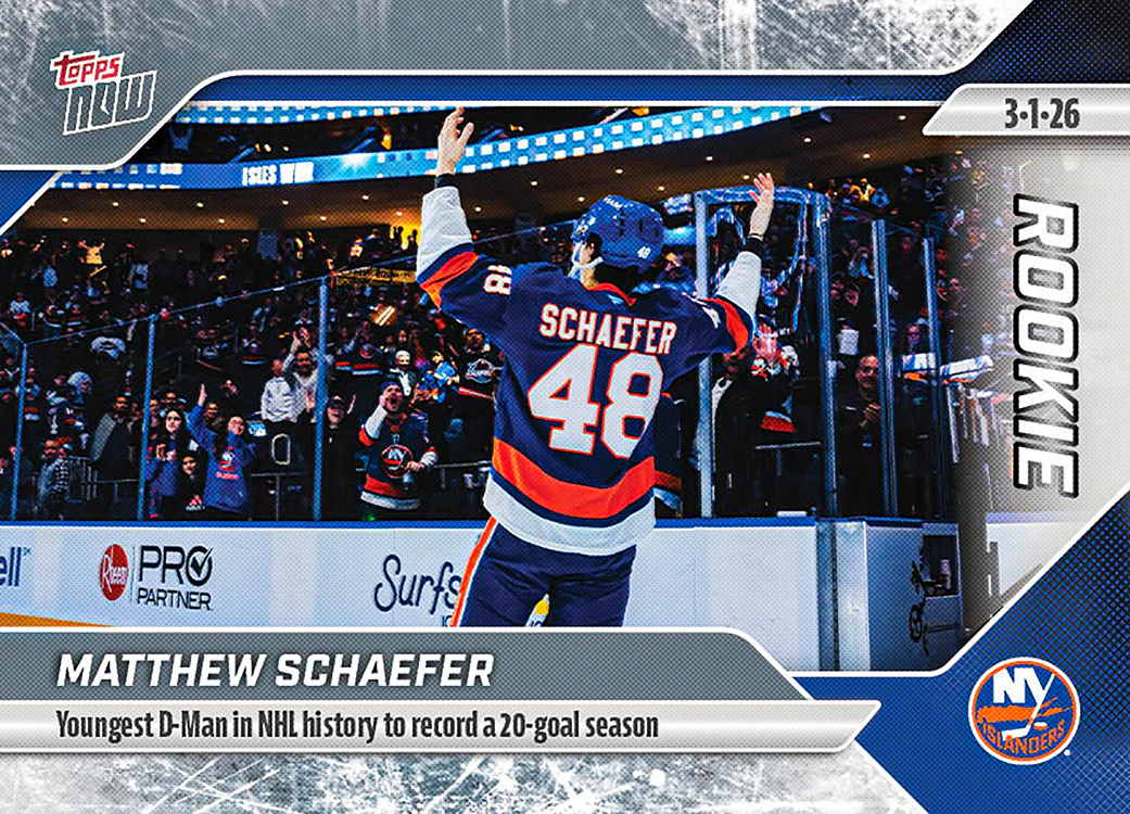 2025-26 NHL Topps NOW Stickers #111 Matthew Schaefer