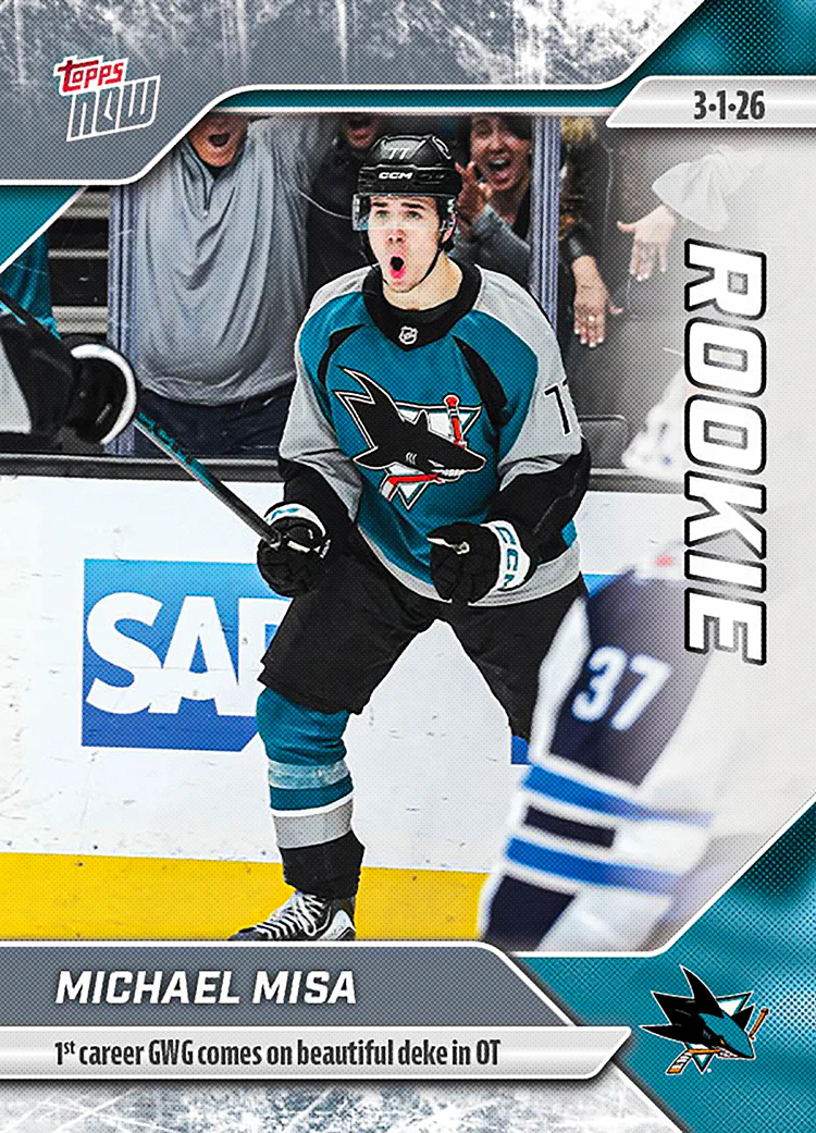 2025-26 NHL Topps NOW Stickers #112 Michael Misa