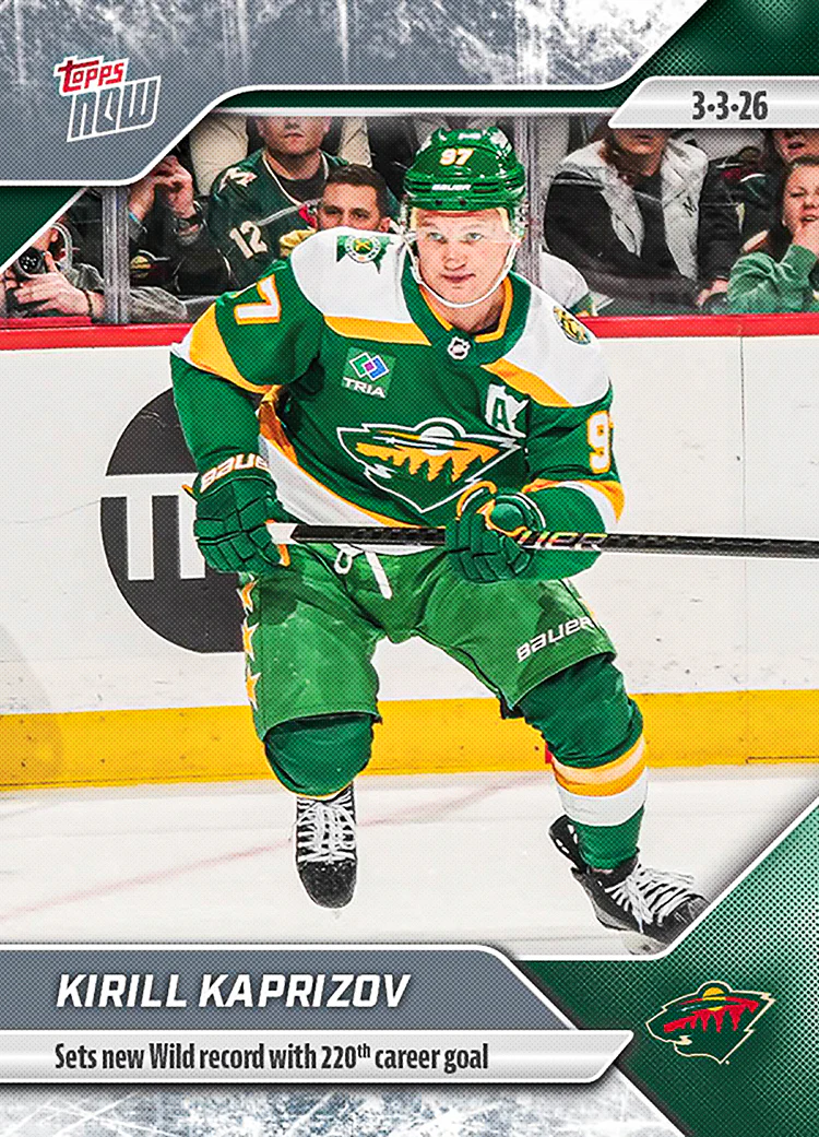2025-26 NHL Topps NOW Stickers #114 Kirill Kaprizov