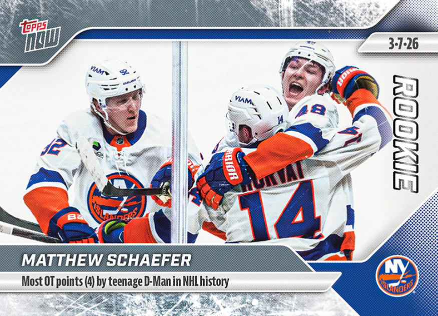 2025-26 NHL Topps NOW Stickers #117 Matthew Schaefer