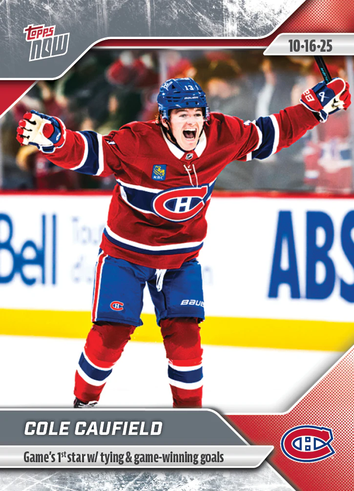 2025-26 NHL Topps NOW Stickers #12 Cole Caufield