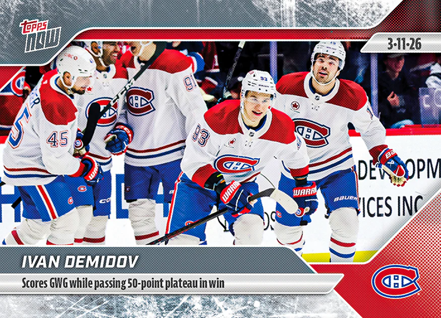 2025-26 NHL Topps NOW Stickers #120 Ivan Demidov