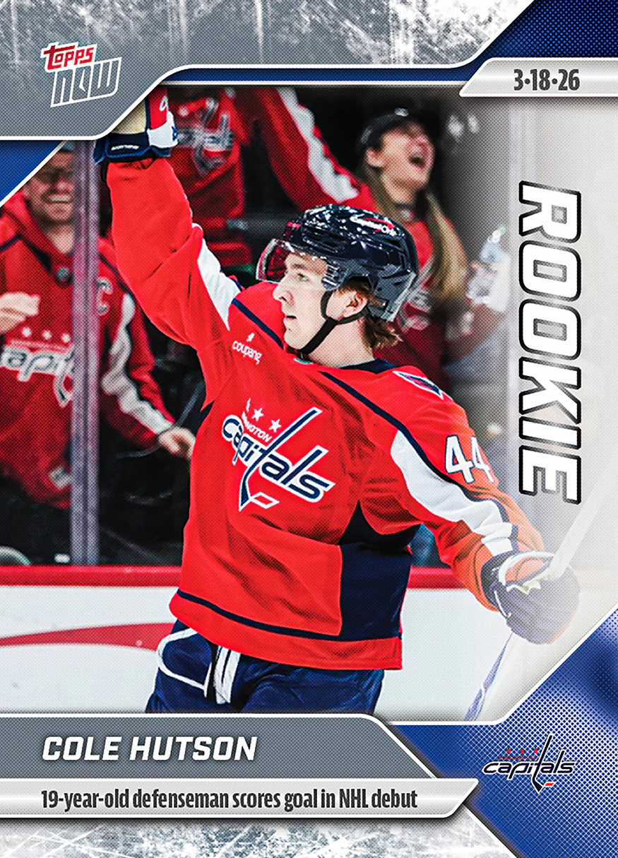 2025-26 NHL Topps NOW Stickers #125 Cole Hutson