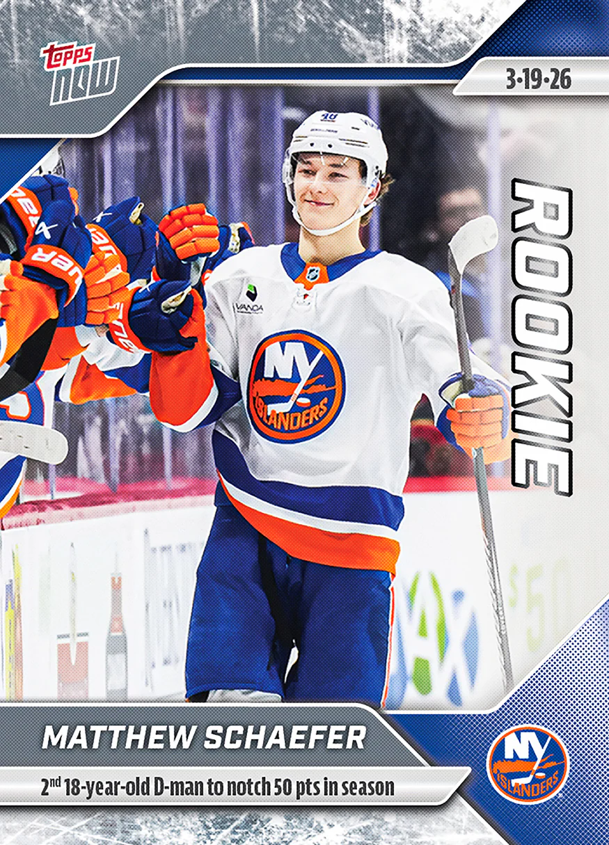 2025-26 NHL Topps NOW Stickers #126 Matthew Schaefer