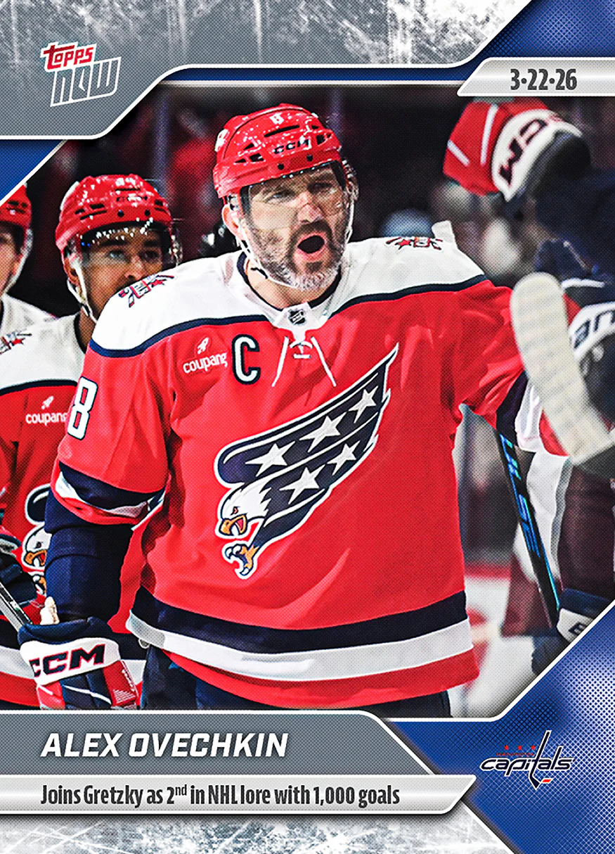 2025-26 NHL Topps NOW Stickers #127 Alex Ovechkin