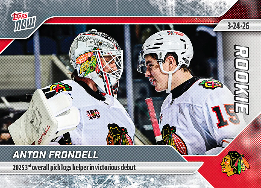 2025-26 NHL Topps NOW Stickers #129 Anton Frondell