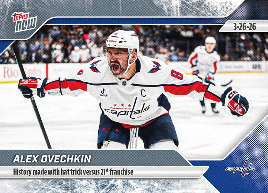 2025-26 NHL Topps NOW Stickers #131 Alex Ovechkin
