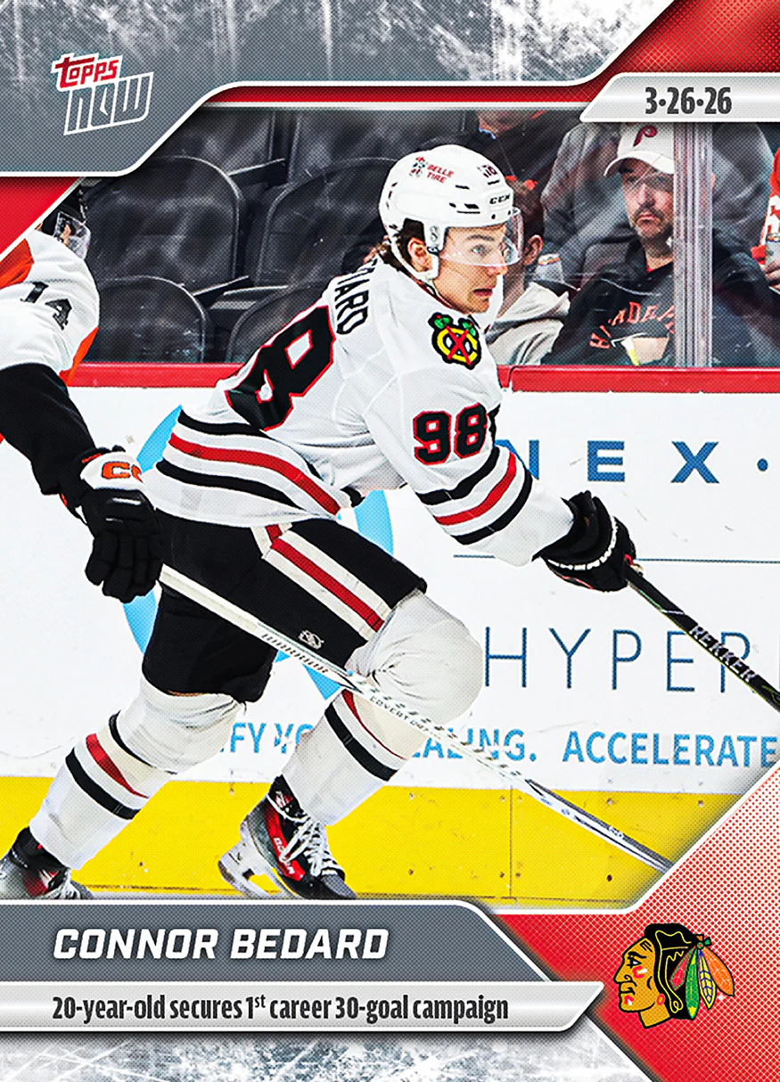 2025-26 NHL Topps NOW Stickers #132 Connor Bedard