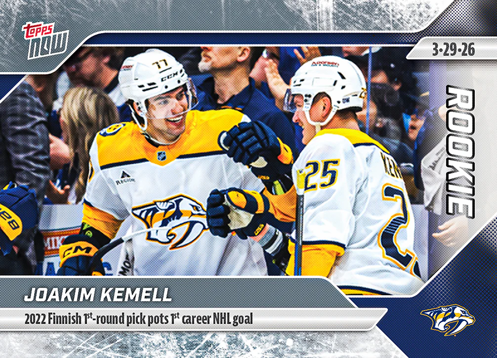 2025-26 NHL Topps NOW Stickers #133 Joakim Kemell