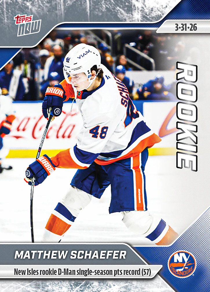 2025-26 NHL Topps NOW Stickers #135 Matthew Schaefer