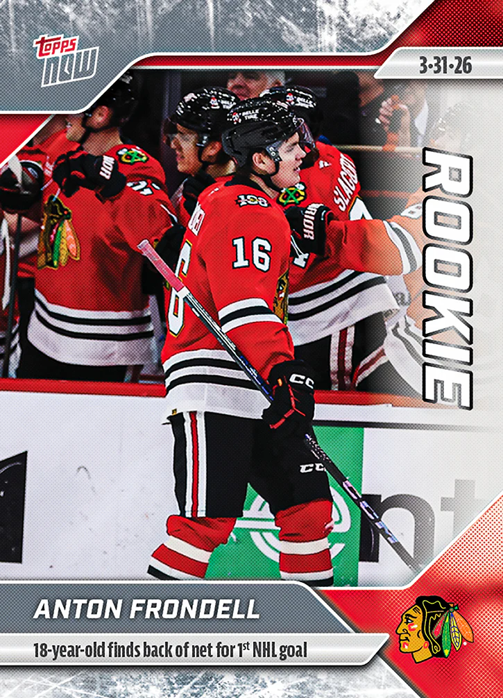 2025-26 NHL Topps NOW Stickers #137 Anton Frondell