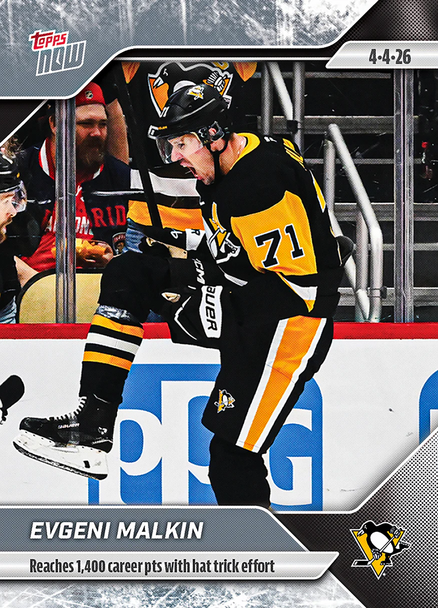 2025-26 NHL Topps NOW Stickers #139 Evgeni Malkin