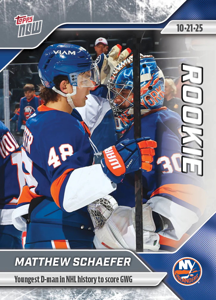 2025-26 NHL Topps NOW Stickers #14 Matthew Schaefer