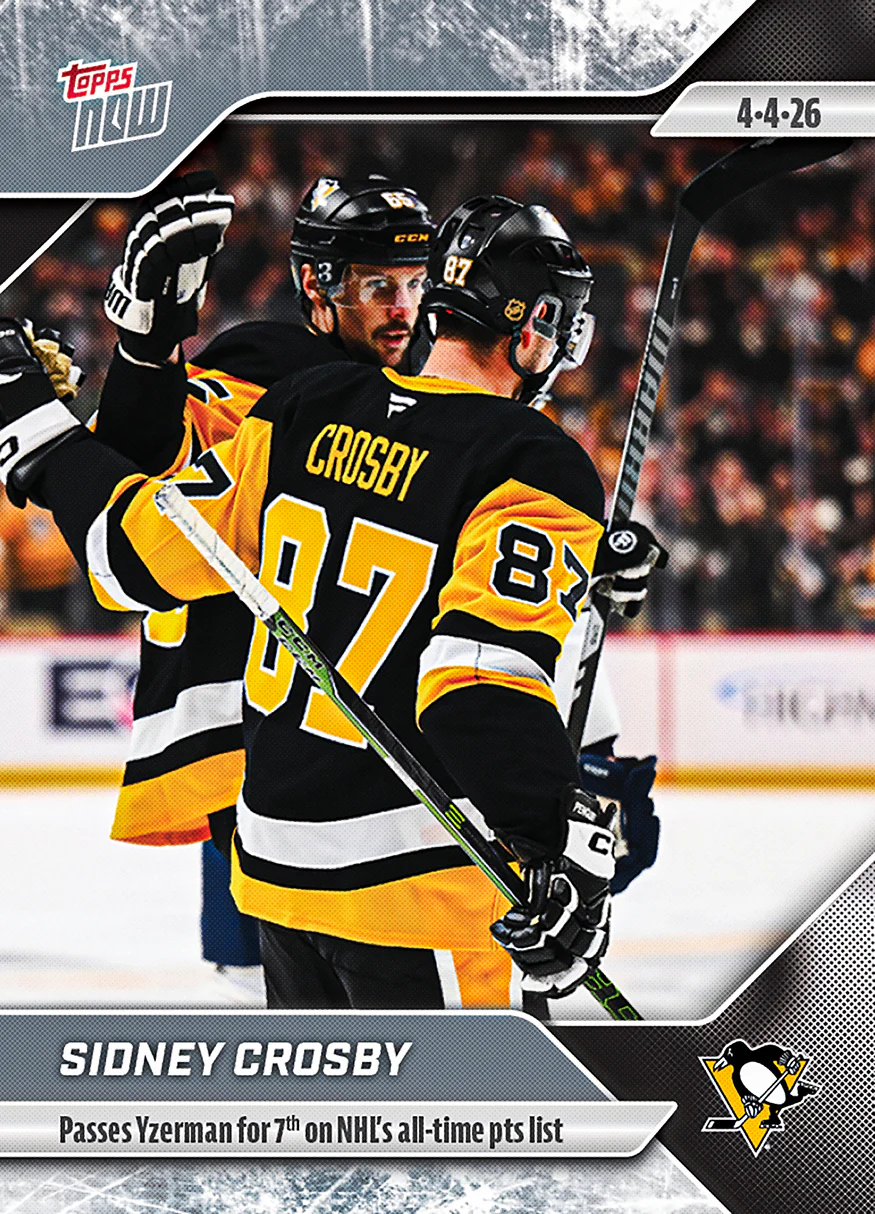 2025-26 NHL Topps NOW Stickers #140 Sidney Crosby